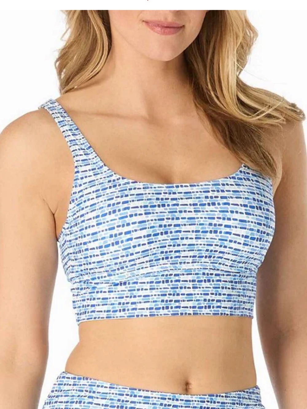 Beach House shore blue swim crop top 12